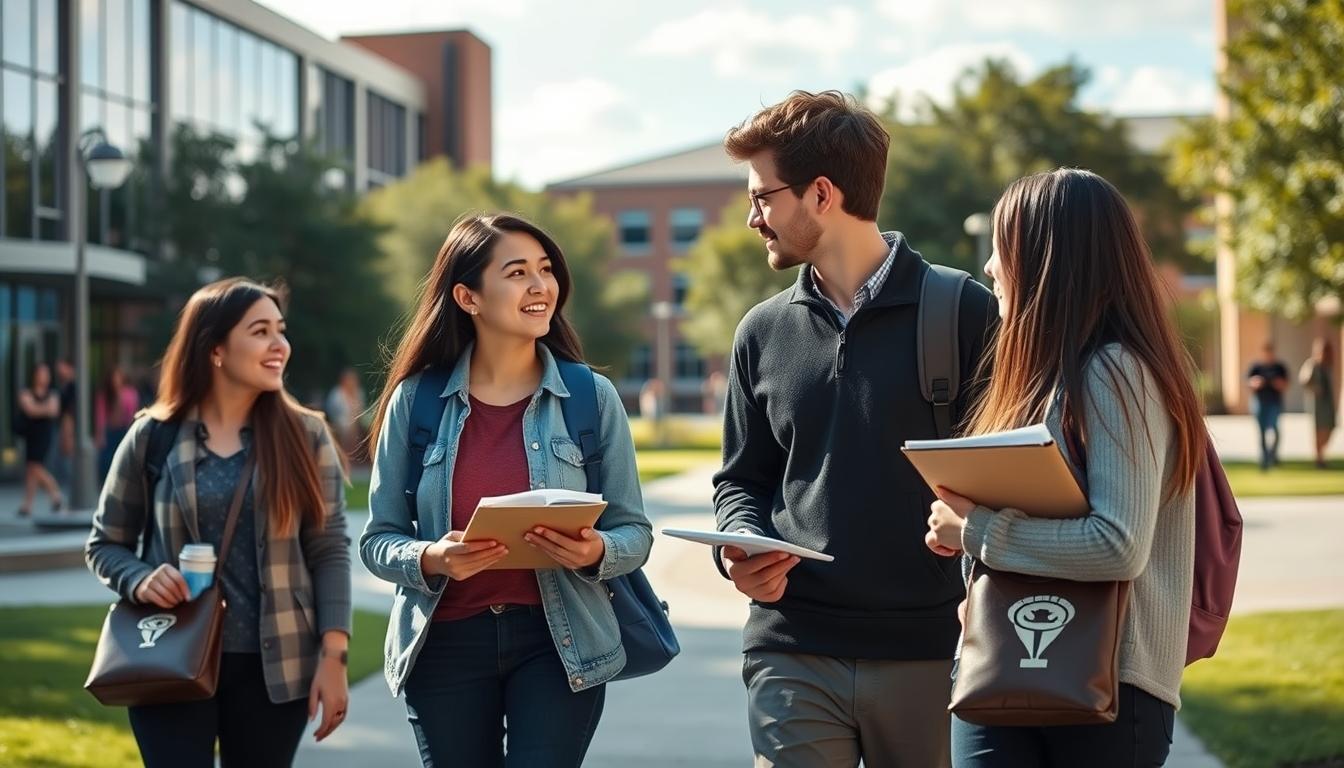 Students working in research laboratory